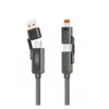 XO Kabel NB275 4v1 USB + USB-C na Lightning + USB-C 60W 1m