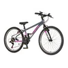 VISITOR Bicikl radiance 24 inch sivo roze