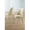 Hanah Home Set stolica Pefa, 45x91x42 cm, 2 komada, Srebrno-krem boje