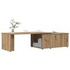vidaXL Klubska mizica artisan hrast 150x50x35 cm inženirski les