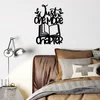Wallity Zidna dekoracija Just One More Chapter, 40x55 cm, 1.5 mm, Crna