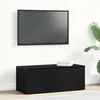 TV ormar s ladicama Crni hrast 80x34x30 cm Konstruirano drvo
