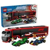 LEGO City F1 Kamion sa RB20 i AMR24 F1 formulama 60445