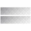 Stepenica Pravokutni 2 pcs Srebrno 100 x 25 cm Aluminij