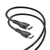 BOROFONE podatkovni kabel BX51 Type C na Type C 1m 3A 60W črn