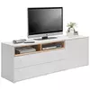 NISKA KOMODA 170,3/60,2/43 cm bela, boja hrasta