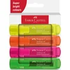 SIGNIR 1-5 MM 46 SUPERFLUORESCENT KART.KUTIJA FABER CASTELL 254644/4BOJE BLISTER