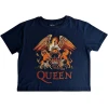 Queen Majica Classic Crest Ladies Denim Blue M