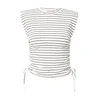 Mexx Ženska majica Stripe top DI2049023W, Prugasta, Crveno-bela