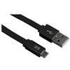 microUSB - USB podatkovno polnilni kabel, črn, 1 meter
