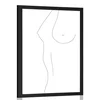 Plakat minimalistična silhueta ženskega telesa - 20x30 no frame