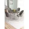 Hanah Home Trpezarijski set, 5 komada, Sivi