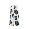 MANGO Hlače z naborki TROUSERS DOTTER nočno modra / off-bela