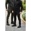 PREDATOR Muške keper pantalone, Crne