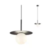 Redo 01-2728 - Lestenec na vrvici PLATO 1xG9/10W/230V pr. 20 cm črna