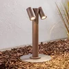 PRIOS talna svetilka Tulimar, 2-žarilna, 45 cm, rjava, IP65 - Sodobni - Kovina