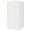 SMASTAD / PLATSA Garderober, bela s okvirom/s 3 police, 60x57x123 cm