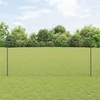 Ugrađeni stup za ogradu 44 kom. Siva 200 cm