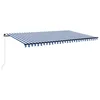 vidaXL vidaXL Ročno zložljiva tenda 500x350 cm modra in bela, (20742914)