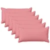 vidaXL Prevleka za blazino 6 pcs HOUTEN Roza 40 x 70 cm Lažni lanu
