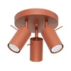 Sollux SL.1509 - Spot svetiljka RING 3xGU10/10W/230V crvena