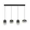 LED luster na sajli VASO LED/15W/230V crna/dimljena