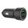 Gembird ta-uc-a2pdqc20-car-01 2-port usb car fast charger, type-c pd, 20 w, black