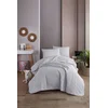Lessentiel Maison Set Prekrivač i jastučnica Solid, 160x220 cm, Sivi