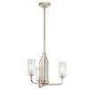 Quintiesse QN-KIMROSE3-PN - Luster na šipci KIMROSE 3xE14/40W/230V sjajni hrom