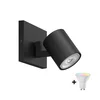 Philips - LED RGBW prigušiva reflektorska svetiljka RUNNER 1xGU10/6,5W/230V crna