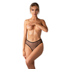Obsessive Nuites Crotchless Panties Black S/M