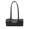 Ročna torba Tommy Jeans Tjw Bold Script Shoulder Barrel AW0AW19055 Črna