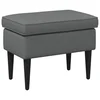 Vidaxl Podnožje Temno siva 55 x 35 x 41 cm Blago