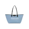 VALENTINO Nakupovalna torba moder denim / bela