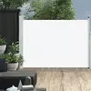 Den Zložljiva stranska tenda za teraso 100x500 cm krem