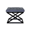 Atelier del Sofa Tabure 50x42x40cm, Crno-Plavo