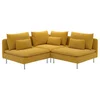 SÖDERHAMN Ugaona sofa, trosed, Kelinge tamnožuta