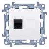 Enojna računalniška vtičnica RJ45 Simon 10 C51.01/11 bela