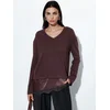 Busem Pulover Pullover temno rjava