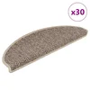Vidaxl Samolepilne preproge za stopnice sisal 30 kosov 65x21x4 cm