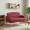 Dvojnica s gumbi Vinorodna rdeča 116 x 67 x 80 cm Blago