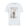 Childrens T-shirt with peace sign white