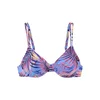 LASCANA Bikini zgornji del  svetlo modra / temno modra / rumena / roza / rdeča