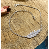 Srebrna narukvica Feather N056