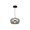LED luster na sajli NADIA LED/20W/230V zadimljeno/crna