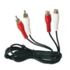 GSC AUDIO Kabl 2RCA MUŠKI NA 2RCA ŽENSKI 2.5M