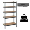 KD Polica metal-medijapan 180x75x35cm, 5x175kg antracit