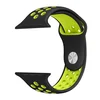 Apple Watch Sport Silicone Strap black green M/ L 42/ 44/ 45mm