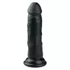 Dildo Easytoys, črn – 15,5 cm