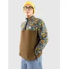Passenger Set Off Recycled Polar 1/4 Zip Half-Zip Flee views dark olive